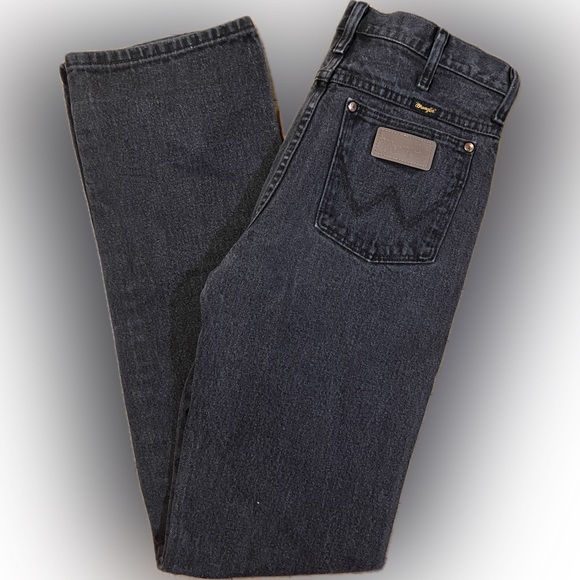 Vintage Black denim wranglers size 29 x 36 - Picture 1 of 8